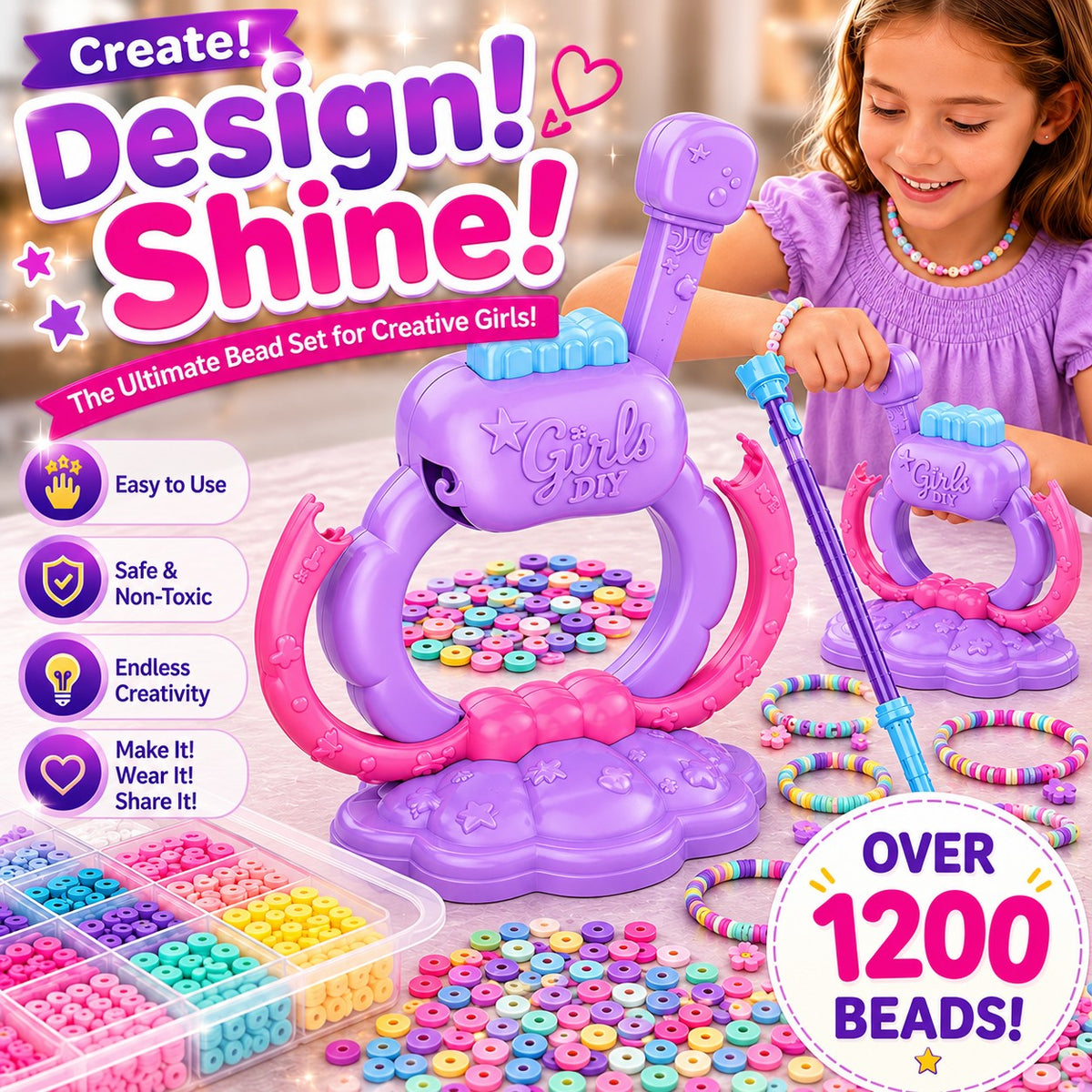 π Bead Magic! Create Your Own Colorful Bracelets