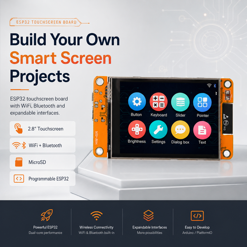 All-in-One ESP32 Smart Touch Display：A must-have for electronics enthusiasts