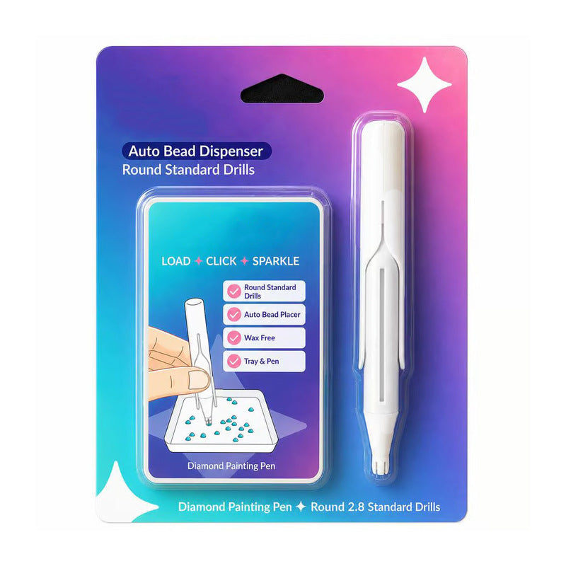 ✨ Double the Speed! Automatic Diamond Painting Pen for Faster, Effortless Crafting.