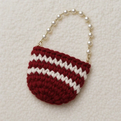 Pearl Knit Cute Bag 👜