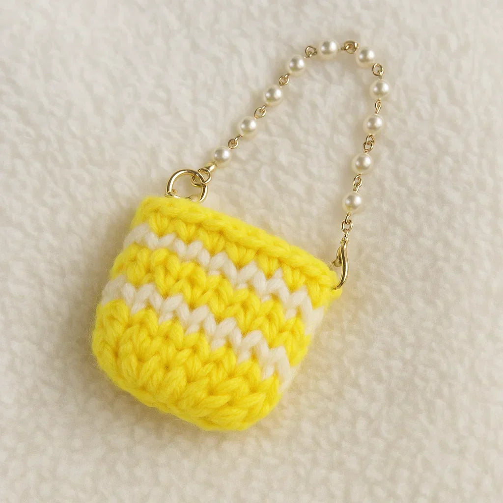 Pearl Knit Cute Bag 👜