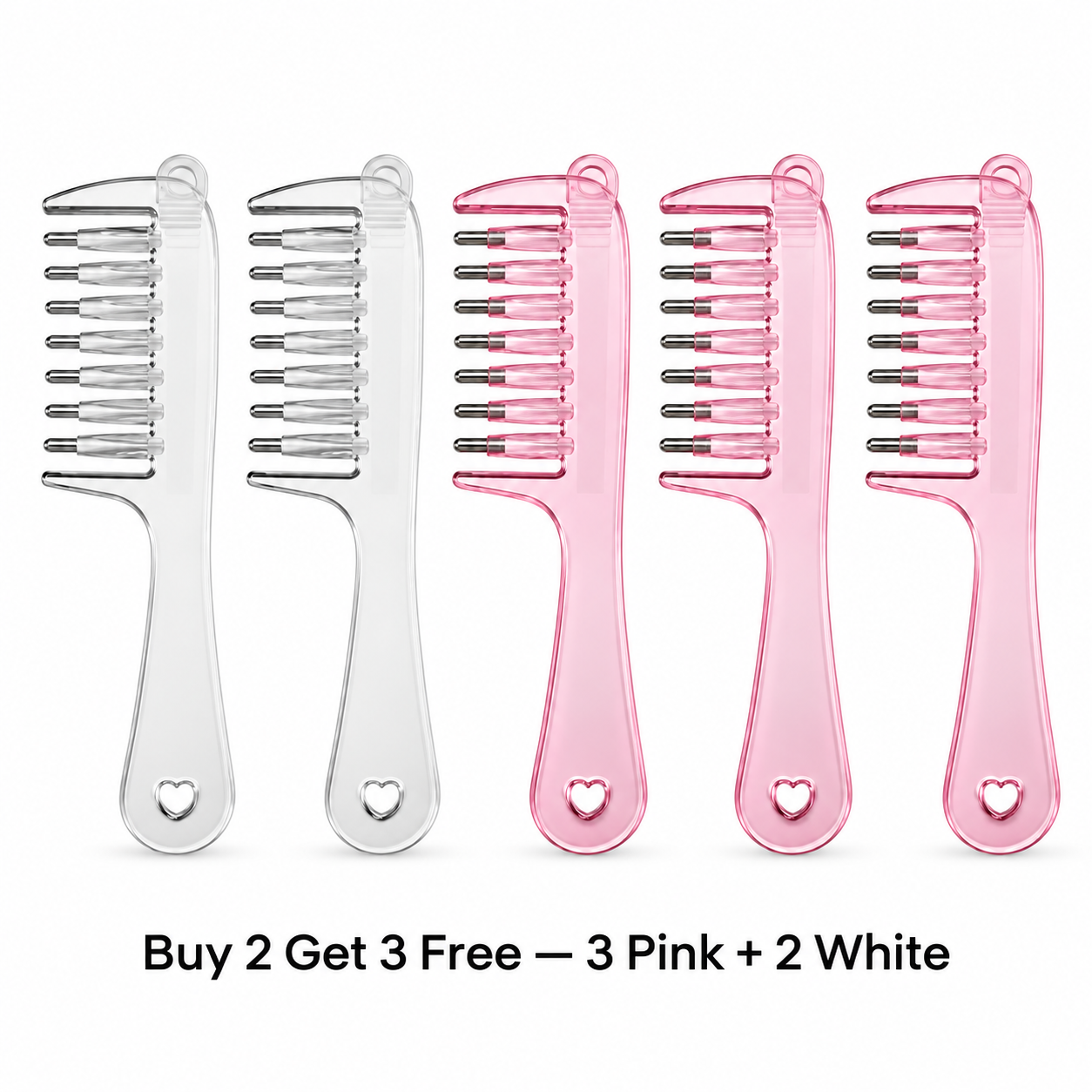 🔥 Buy 2 Get 3 Free — 3 Pink + 2 White